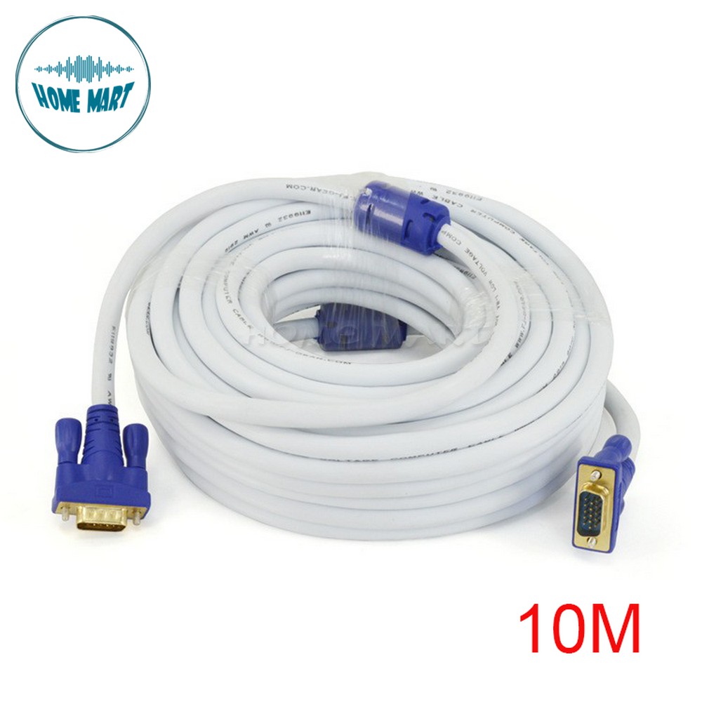 [ĐỦ SIZE] Dây VGA cao cấp 10 - 15 M 2 đầu chống nhiễu sóng