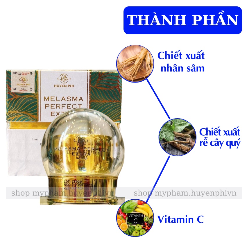 Kem Nám Huyền Phi - Hết Nám Tàn Nhang, Dưỡng Da Trắng Sáng Đều Màu, Không Bào Mòn Da