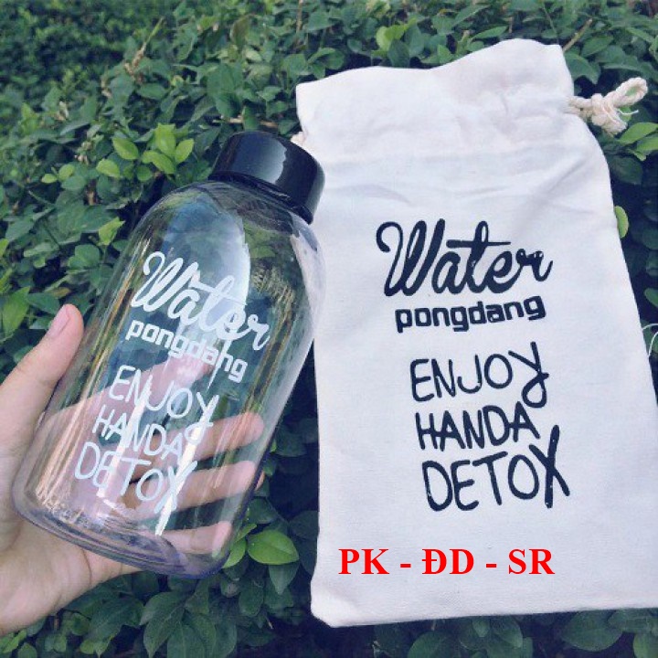 Bình đựng nước Nhựa 600ml Water Pongdang - Siêu Rẻ
