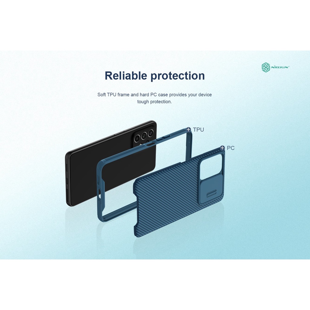 Ốp lưng Samsung Galaxy A53/A73 NILLKIN CamShield Pro Ống kính trượt Bảo vệ máy ảnh ốp lưng cho Samsung Galaxy A53/73 5G