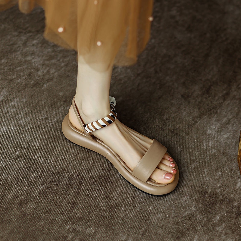 Dép Sandal Đế Dày Thời Trang Biển Cho Nữ