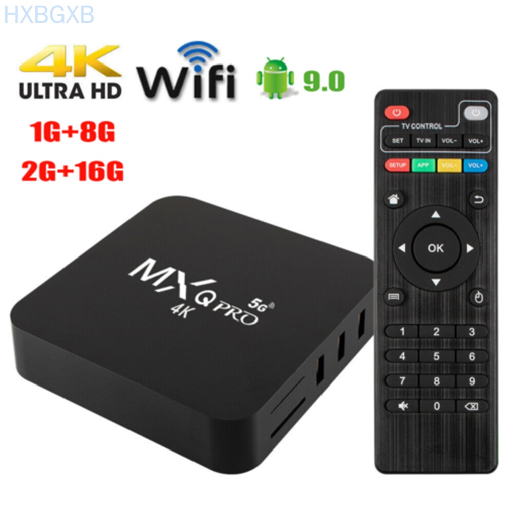 HXBG TV Box Home Living Room TV Wifi Media Player Television Network 4K Player, 1G/8G, EU plug