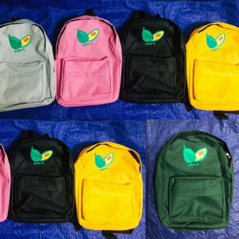 Balo đi học thời trang nam nữ in hình quả bơ