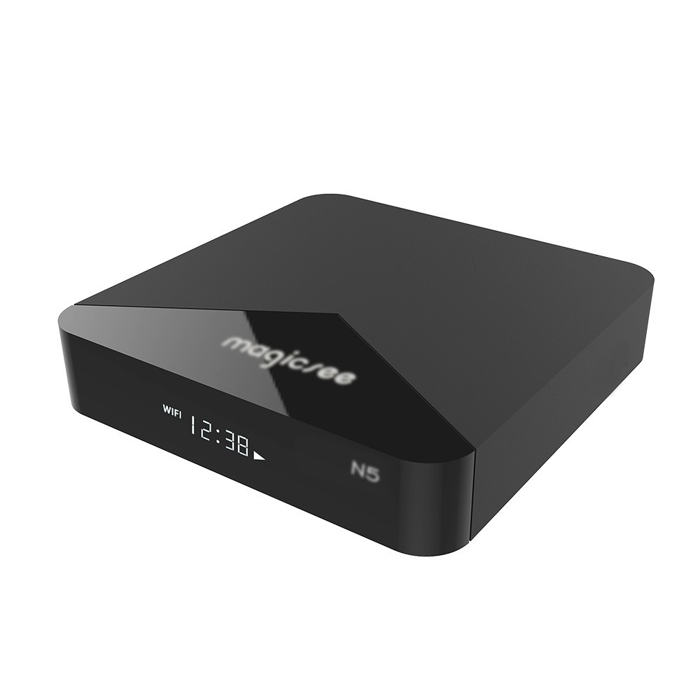 Android Tivi Box Magicsee N5 - Ram 2GB Rom 16Gb - Bản Single Wifi - Cài Sẵn ROM ATV - Android 9 - Bảo hành 1 năm