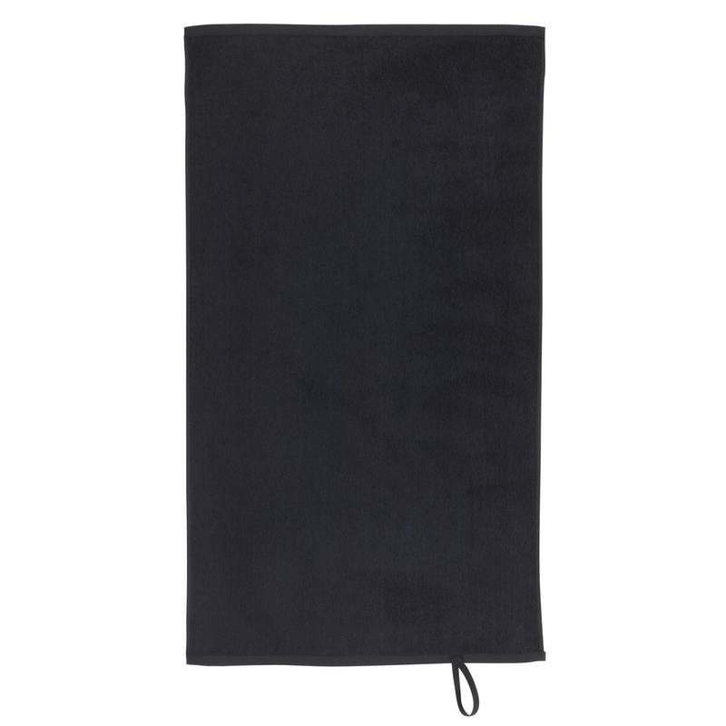 Khăn tập fitness Decathlon bằng cotton 90x50 cm - Đen