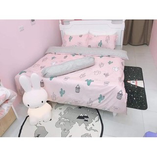 Bộ chăn ga gối cotton poly