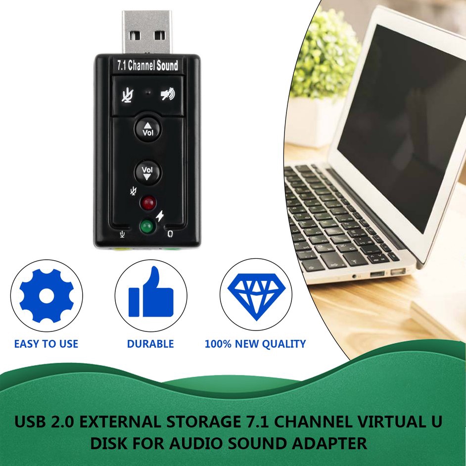 Usb 2.0 Kết Nối Âm Thanh 7.1 Kênh