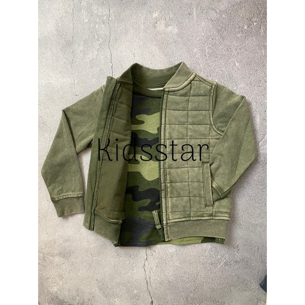 Áo khoác bomber bé trai hiệu Won.der. na.tion dư xịn full tag + móc + túi.