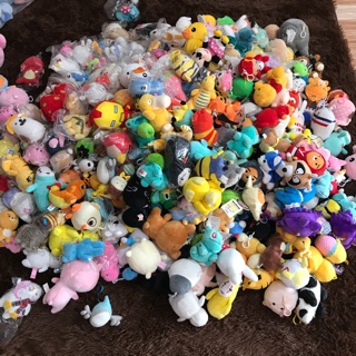 Sét 3 Móc khoá Thú nhồi bông pikachu thám tử