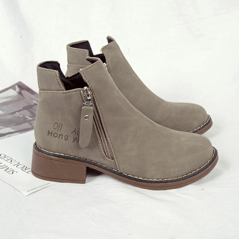 Giày boot IELGY ngắn phong cách Anh kiểu dáng Hàn Quốc Martin dành cho nữ