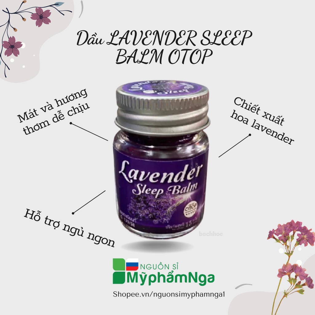 Dầu Cù Là Giúp Ngủ Ngon LAVENDER SLEEP BALM OTOP