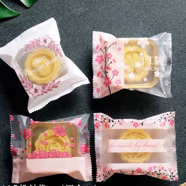 Khay túi trung thu vòng Hoa Handmade 100g (100 chiếc)