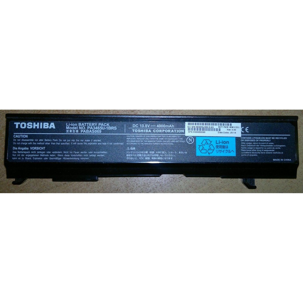 Pin laptop Toshiba Satellite Pro M30 PA3331U-1BAS,PA3331U-1BRS BH 12 tháng