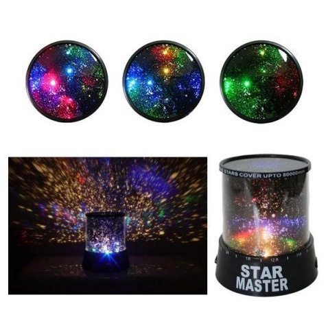 Đèn Ngủ,Đèn TrangTrí,Đèn Chụp Ảnh Chiếu Sao 4 Bóng LED,Hình Trụ,Chiếu Sáng Hình Trời Sao STAR MASTER
