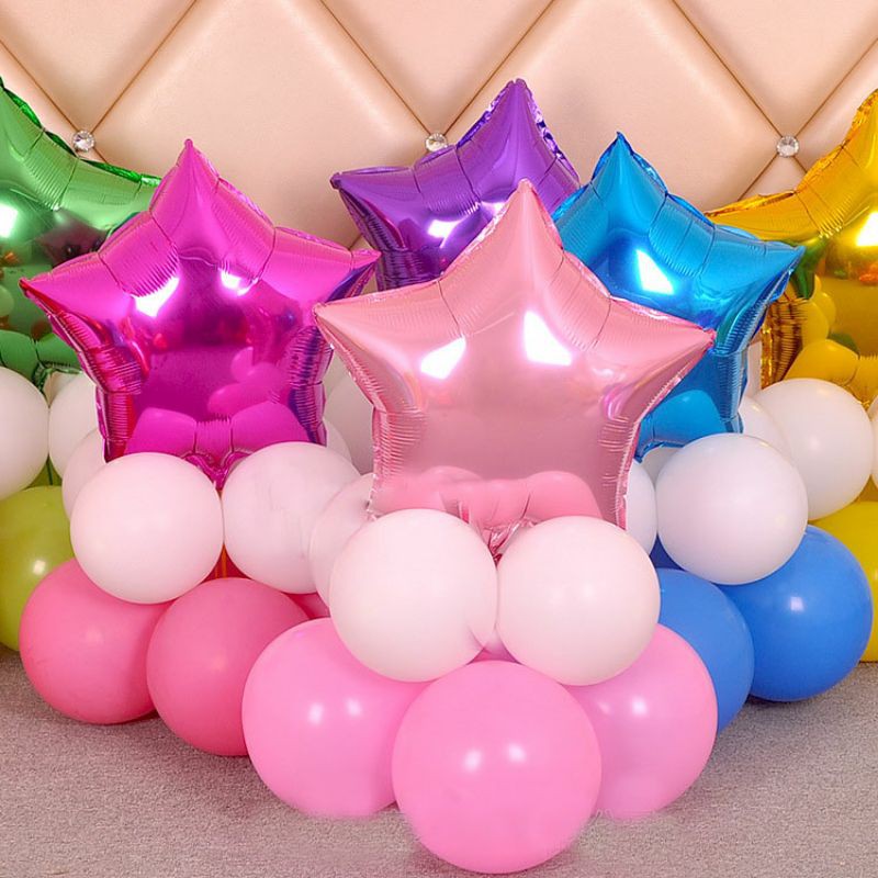 Bóng kiếng ngôi sao và bóng cao su Star foil balloon