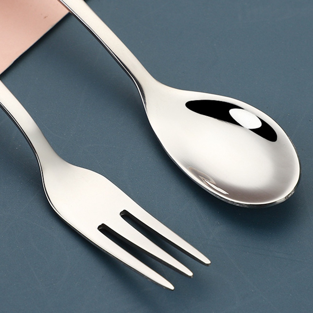 Bộ muỗng nĩa hình cánh thiên thần bằng thép không gỉ 304