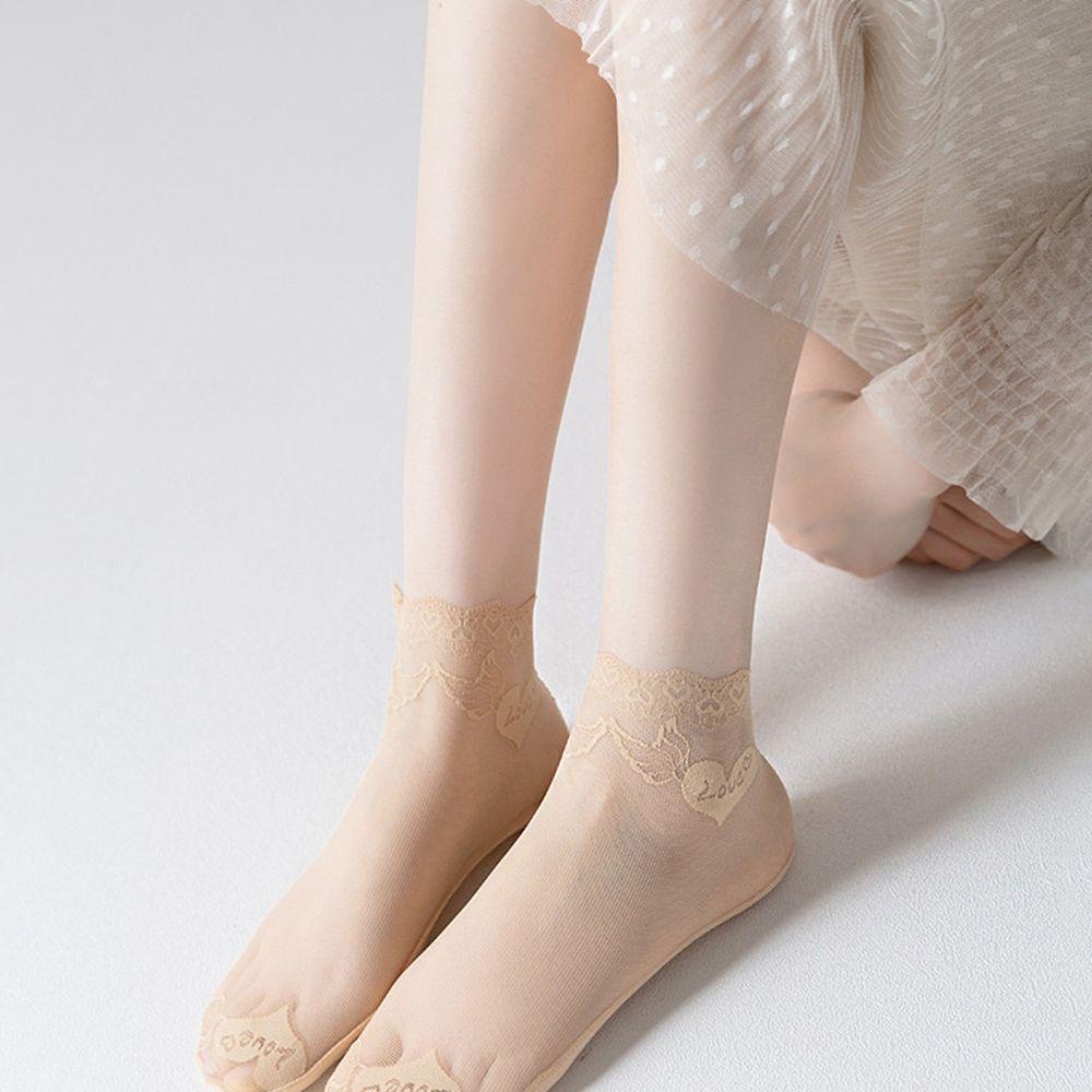 AROMA Vớ Ren Hoa Mùa Hè Dài Đến Mắt Cá Chân Cho Nữ