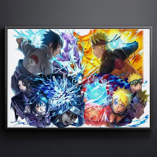 TRANH CANVAS ANIME NARUTO treo tường in theo yêu cầu - Naruto, Sasuke 8