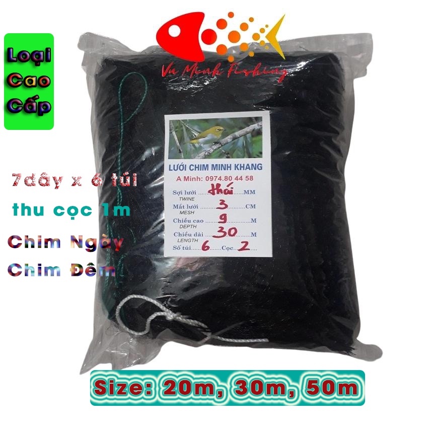 Lưới bẫy chim sẻ cao 9m dài 30m