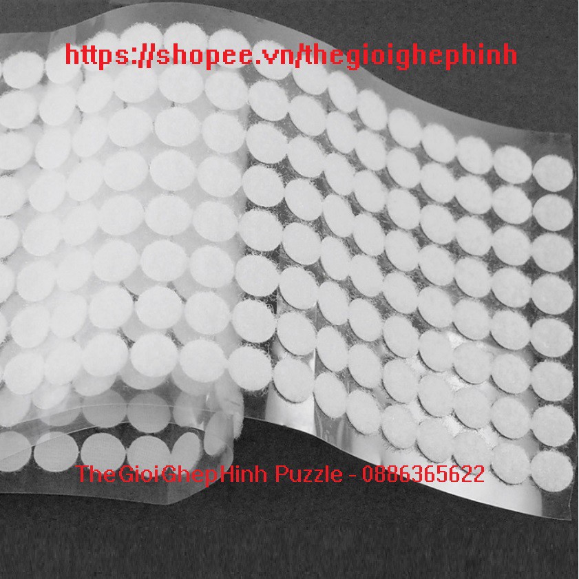 Set 100 cặp CÁC KÍCH THƯỚC 12MM 15MM 20MM 25MM nhám gai/ khóa nhám/ băng dính gai/ verclo / có keo dán