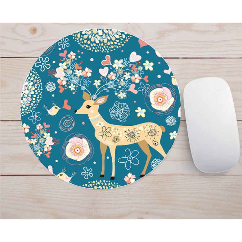 Miếng lót chuột, Bàn di chuột hình tròn 20 x 20cm Pad chuột giá rẻ siêu dễ thương | BigBuy360 - bigbuy360.vn