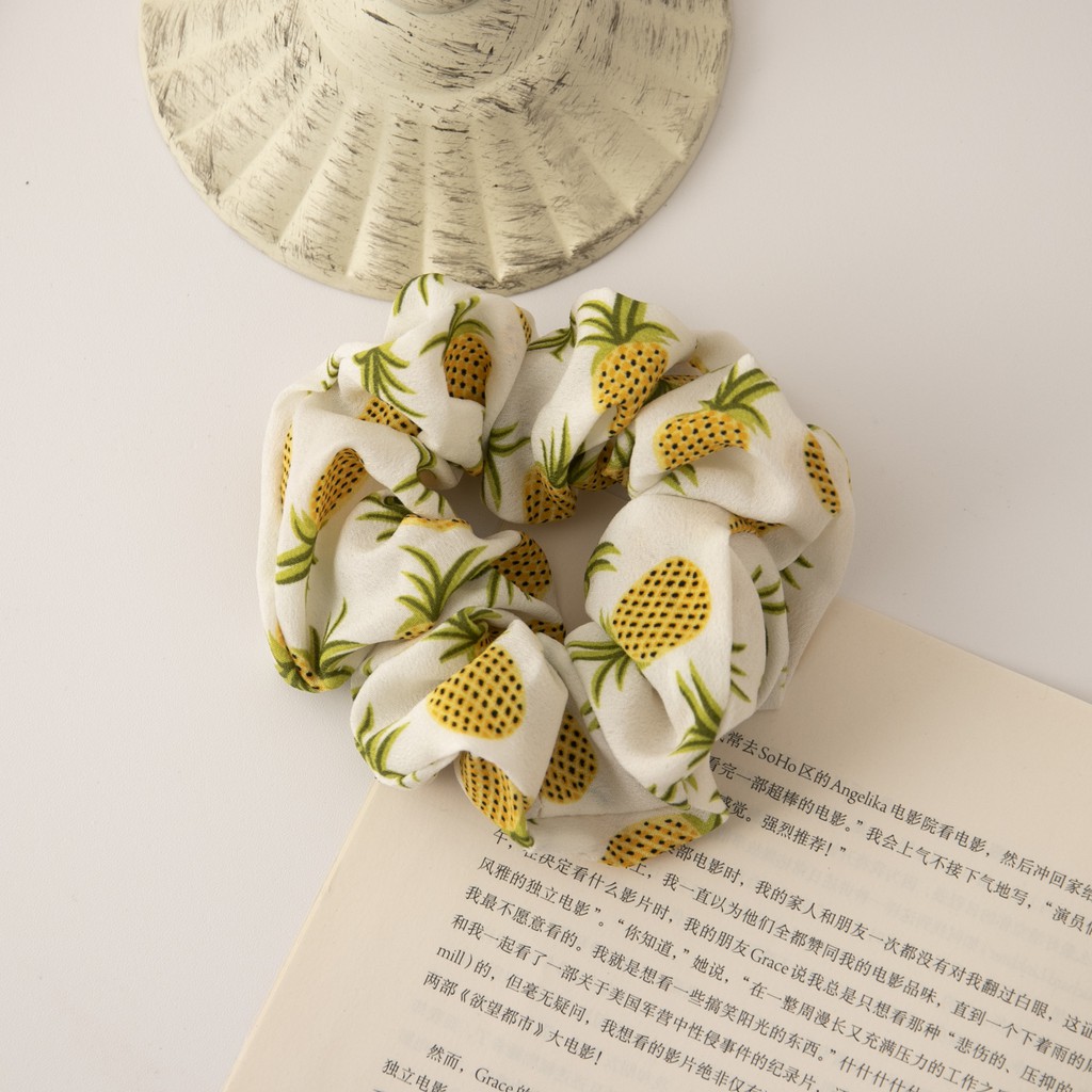 Dây buộc tóc scrunchie quả dứa thời trang Hàn Quốc