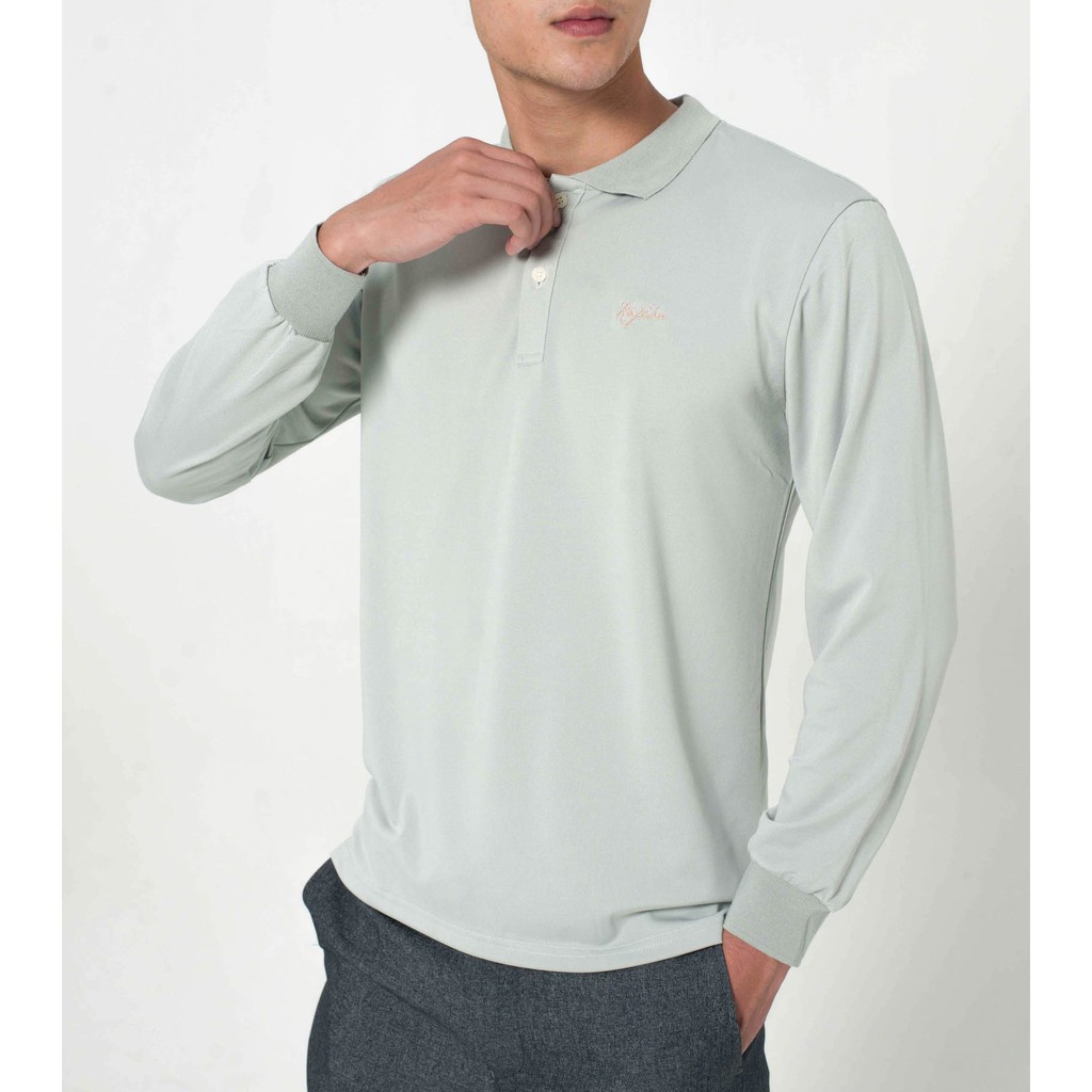 áo thun nam dài tay , áo thun dài tay thu đông cổ bẻ vải cotton hơi co dãn dày dặn nhiều màu | BigBuy360 - bigbuy360.vn