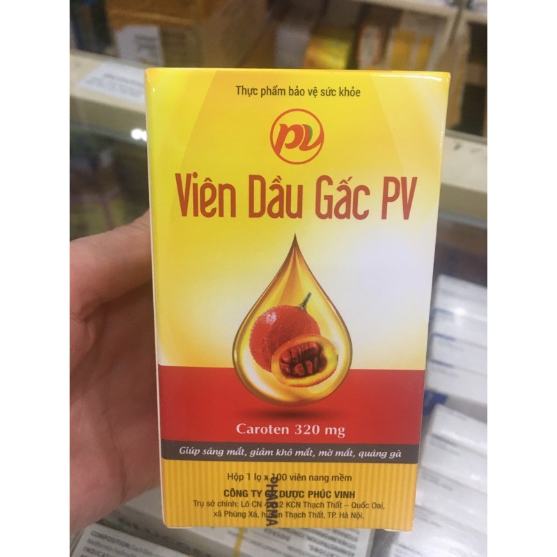 Dầu gấc phúc vinh sáng mắt đẹp da lọ 100v