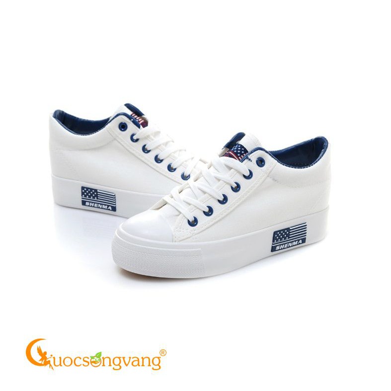 Giày sneaker nữ giày nữ đế độn họa tiết Cờ Mỹ phong cách GLG002 Cuocsongvang