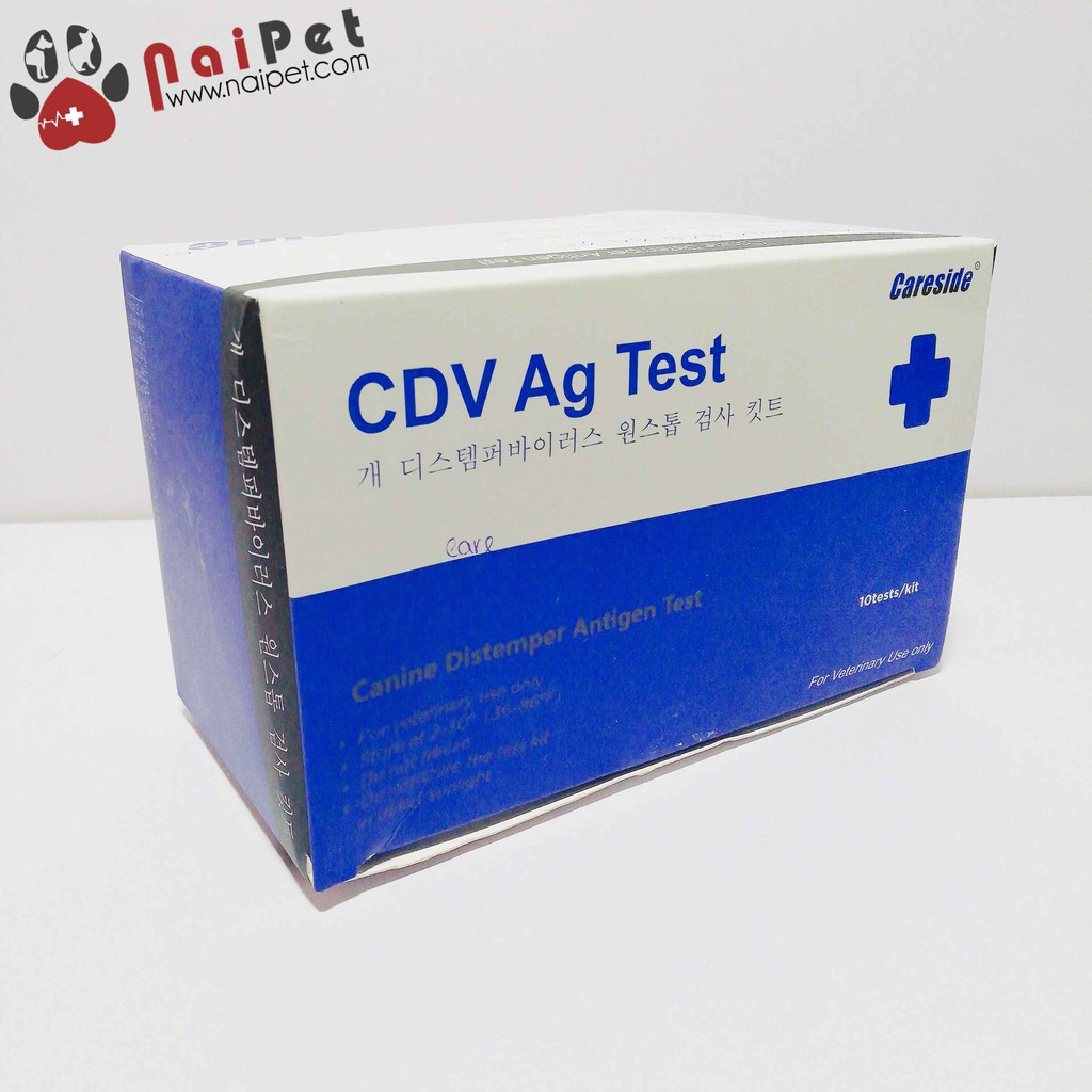 Que Xét Nghiệm Bệnh Care CDV Và Parvo CPV Ag Test Kit Careside Ở Chó Của Hàn