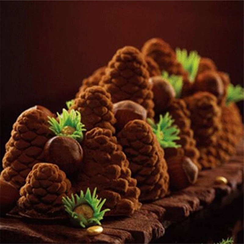 Khuôn Silicone Làm Bánh Tạo Hình Trái Cây 3D Độc Đáo Tiện Dụng