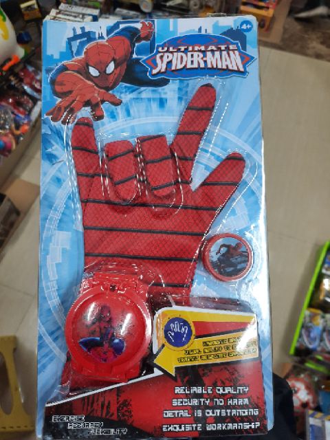 Găng tay và máy tơ nhện Người Nhện Spiderman cao cấp