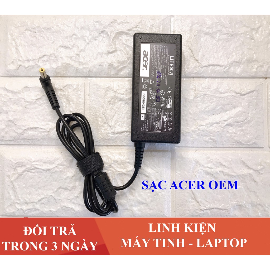 💥Sạc Laptop Acer 19V – 3.42A – 65W Cao Cấp ( ZIN ) Kèm Dây Nguồn [FREE SHIP ĐƠN TỪ 50K] | WebRaoVat - webraovat.net.vn