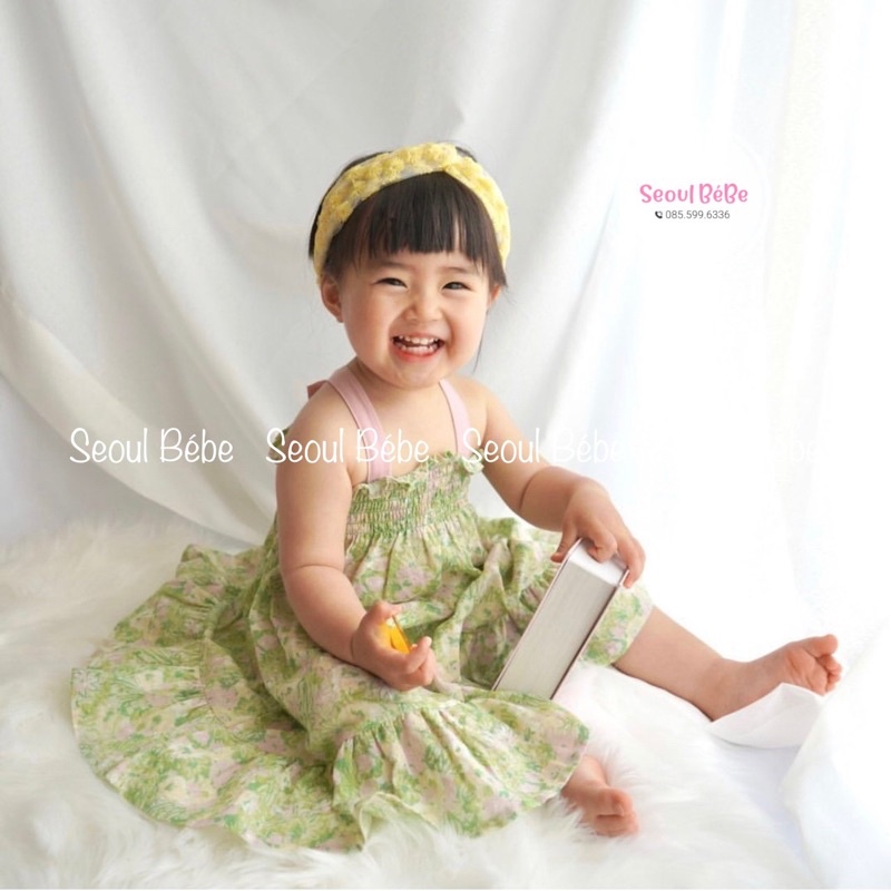 Váy 2 dây Jayden cho bé gái 9-19kg hãng Milkbalm hè 2022
