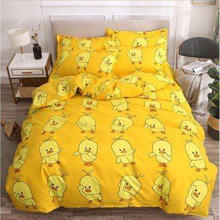 Ga Trải Giường Poly Cotton Mẫu Đẹp,có chọn mẫu-HỌA TIẾT VỊT VÀNG