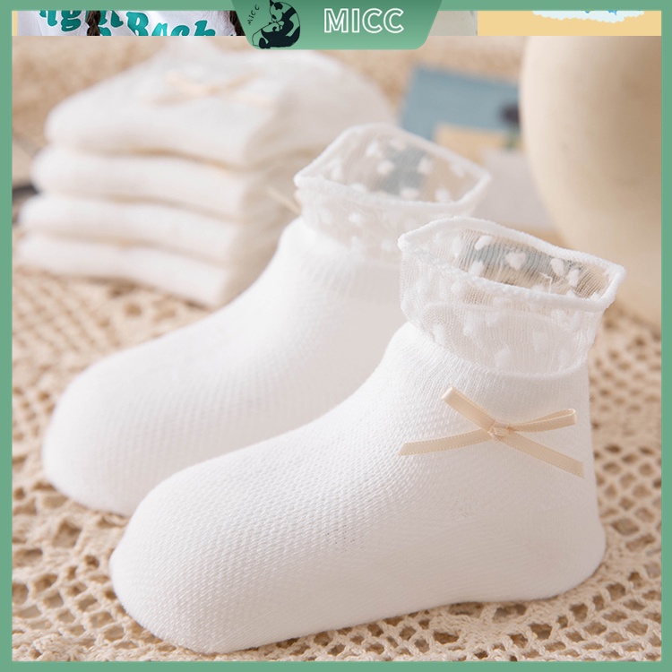 Vớ Cotton Ren Thời Trang Cho Bé Gái Từ 8-12 Tuổi