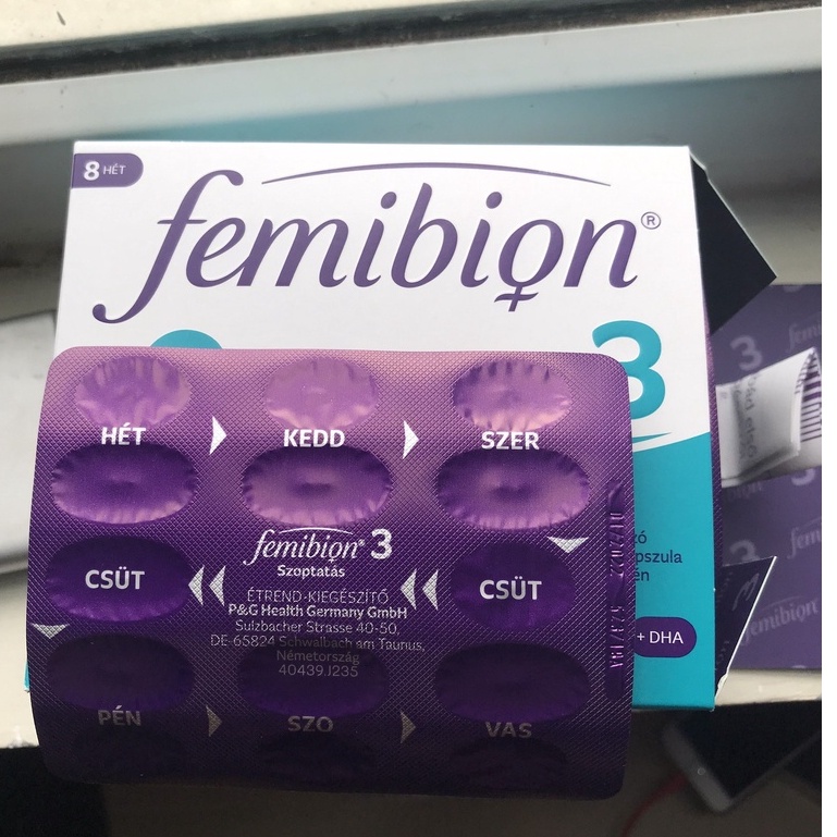 Vỉ Lẻ Femibion 3 Sản xuất tại Đức Dành cho giai đoạn sau sinh