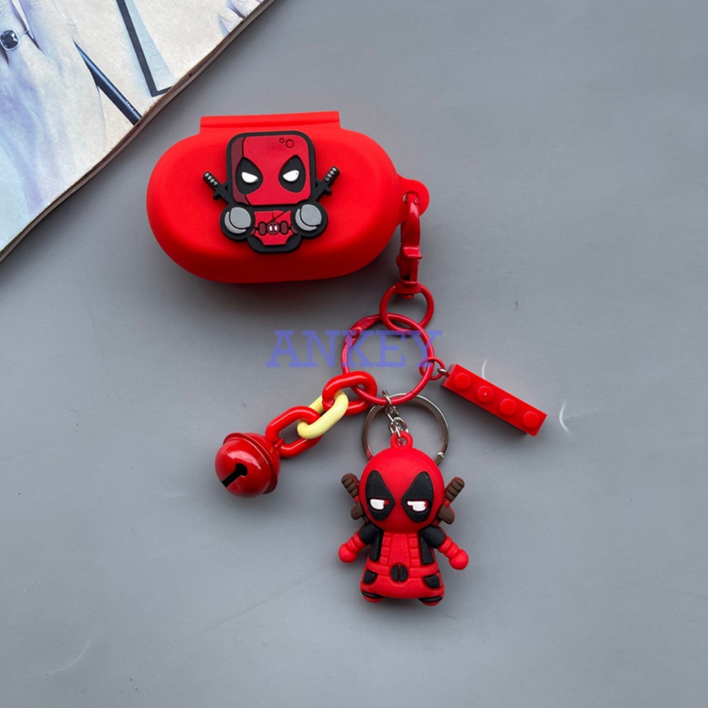 Jabra Elite 7 Pro / Elite 7 Active Vỏ Bảo Vệ Hộp Sạc Tai Nghe Hình Deadpool Hoạt Hình Đáng Yêu