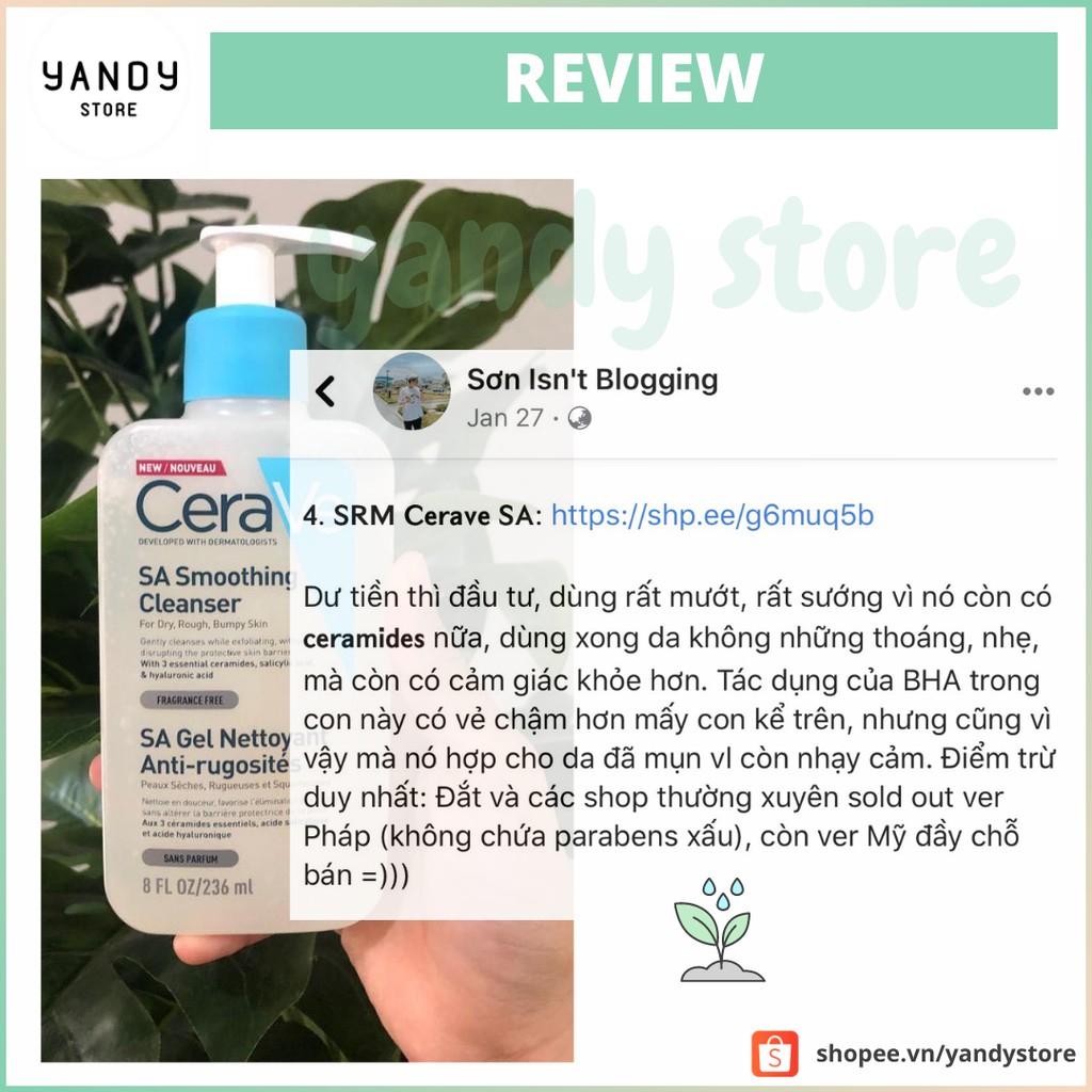 Sữa Rửa Mặt Cerave SA Cleanser