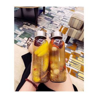 Set 02 Bình đựng nước thủy tinh 500ml
