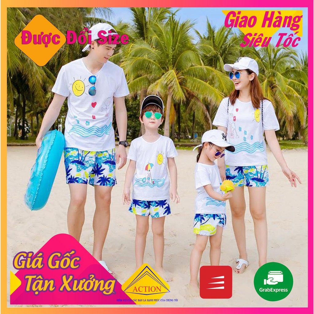 Bộ đồ đi biển gia đình Cao cấp [giá xưởng] tại shopee mã GD_03