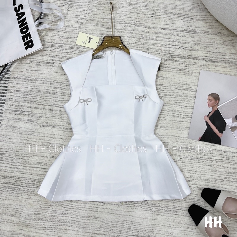 Áo Tafta Dáng Peplum HÀNG SẴN