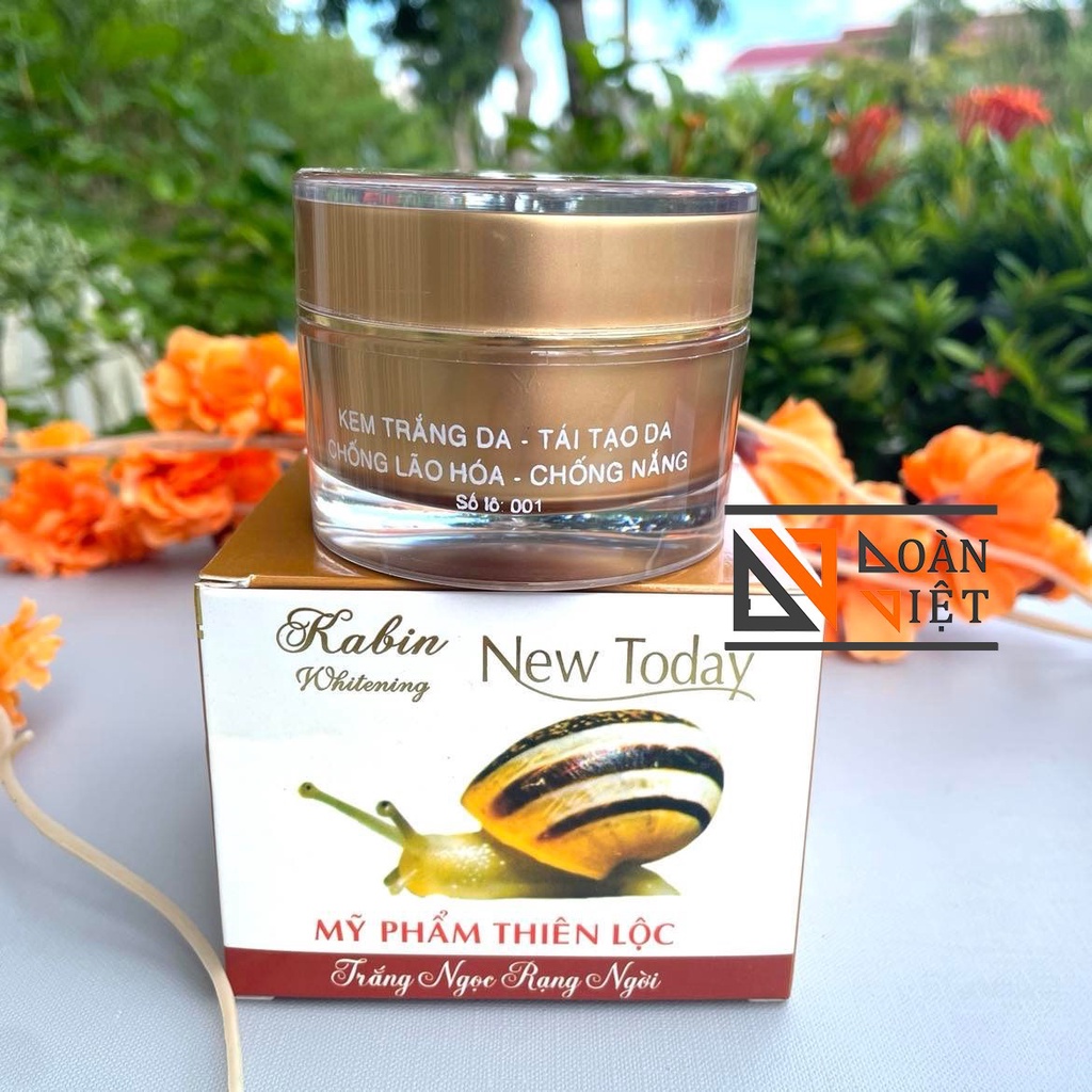 Kem FACE Ốc sên New Today Thiên Lộc - Thâm Nám Tàn nhang, Trắng da, Tái Tạo da , Ngừa lão hoá, chống nắng - Size lớn 50g