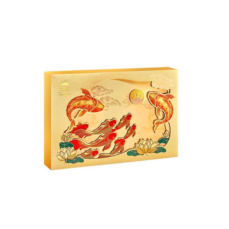 Bánh Trung Thu Kinh Đô - Hộp Thượng Hạng Bộ 4 6 8 Bánh Trăng Vàng Hồng Ngọc Cao Cấp - Hộp Biếu Tặng Cao Cấp Sang Trọng