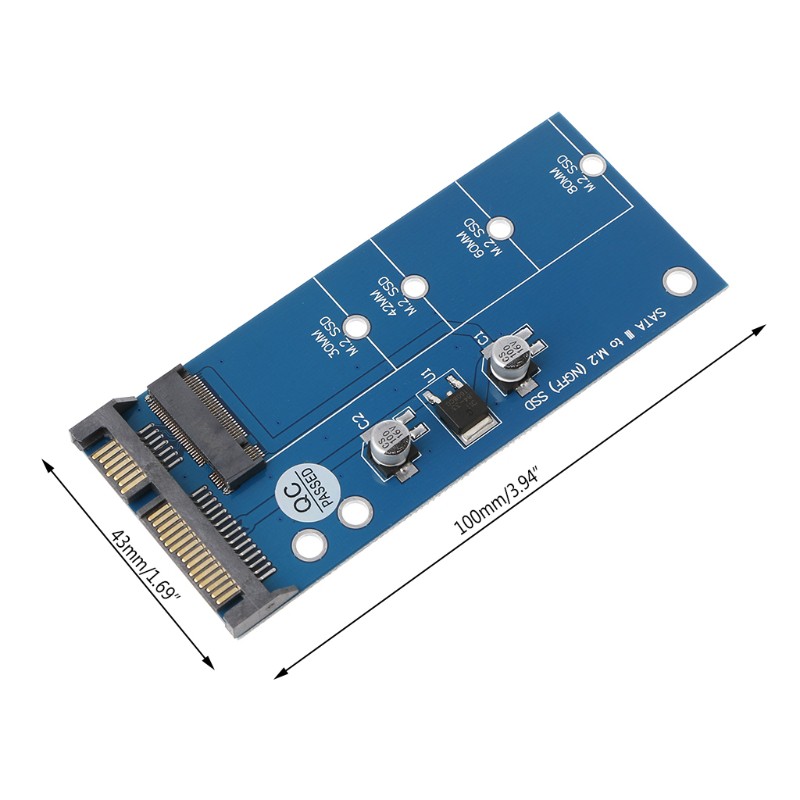 Utake M2 NGFF SSD SATA3 SSDs To SATA Expansion Card Adapter SATA To NGFF Converter