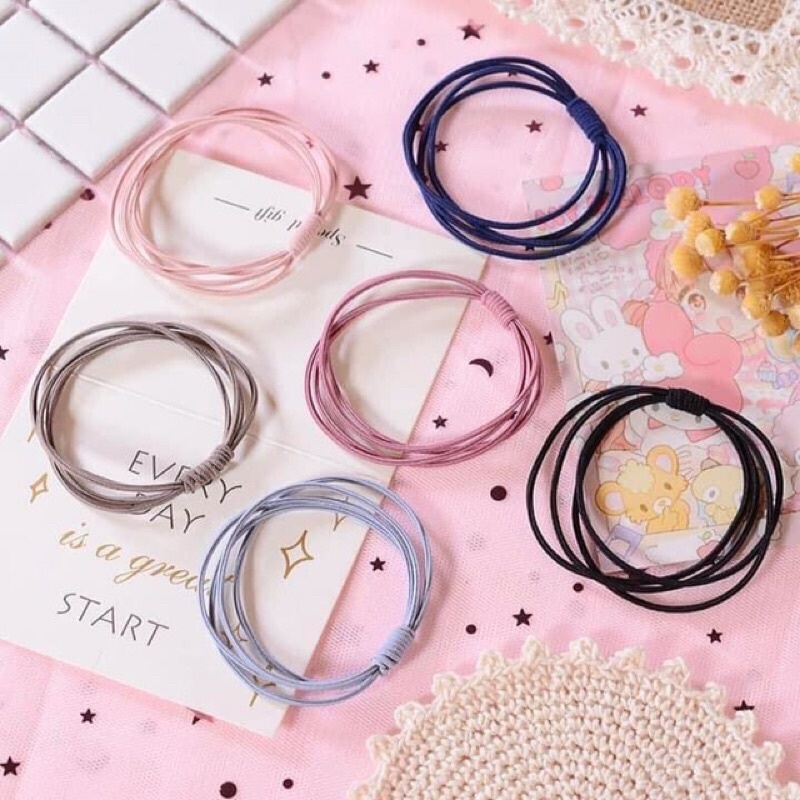 1 chiếc nơ buộc tóc nhiều màu xinh xắn