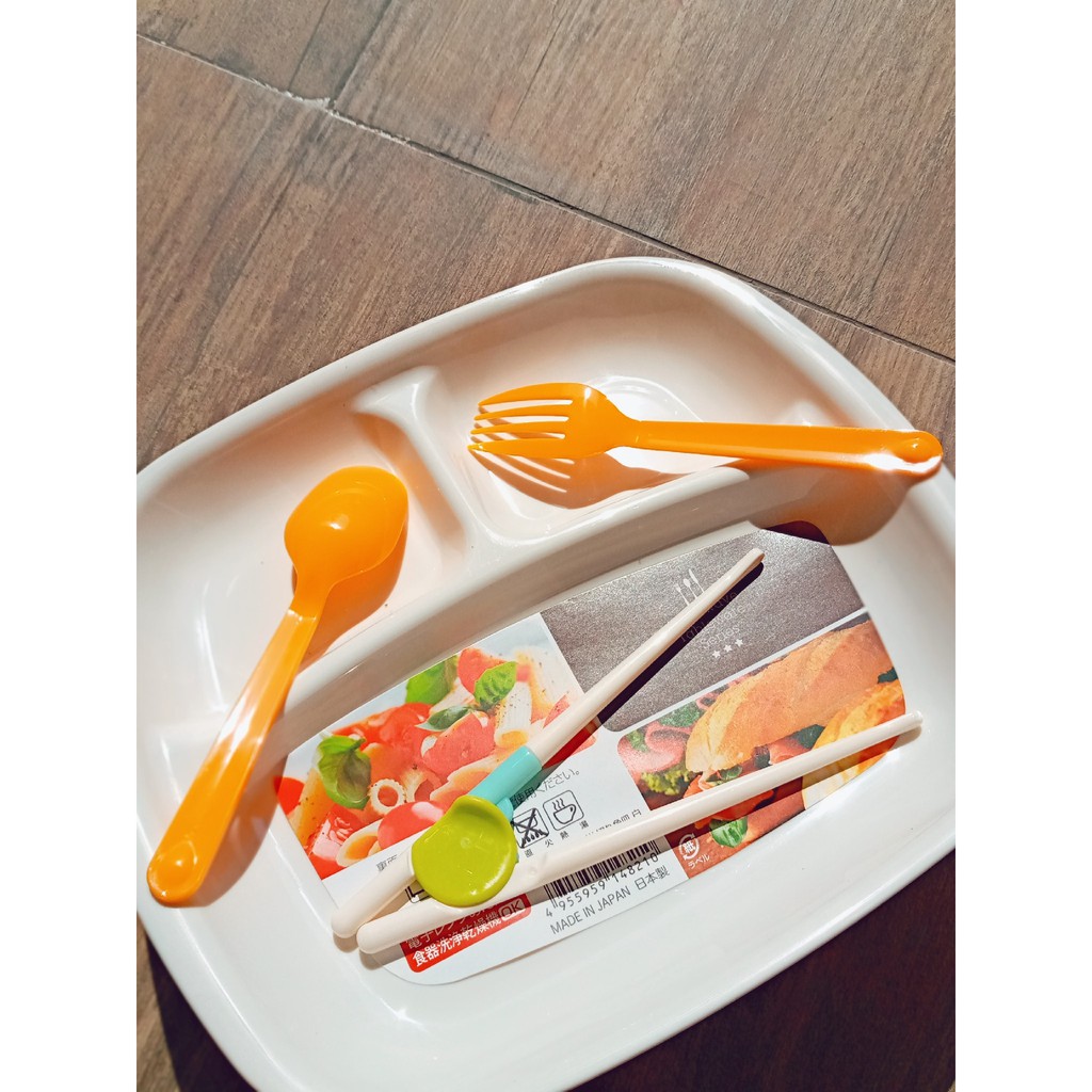 Khay ăn chia 3 ngăn cho bé Nakaya nội địa Nhật Bản