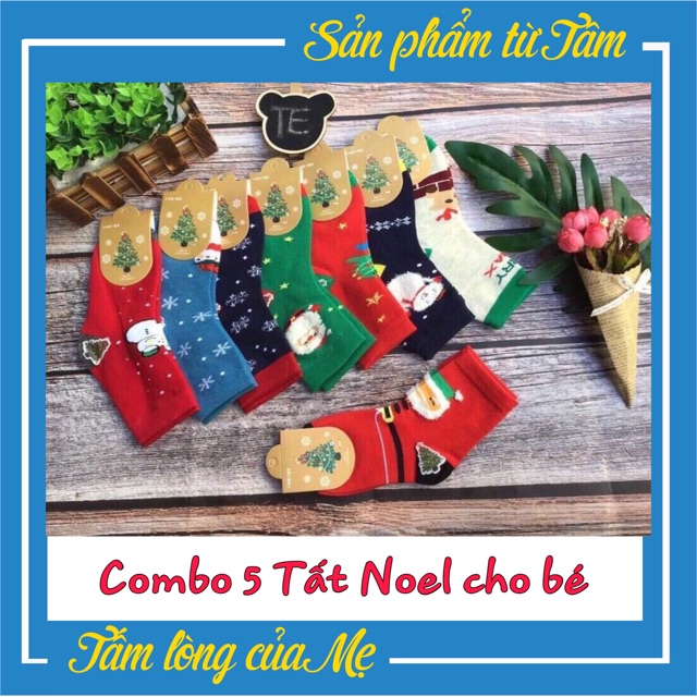 Tất Noel Cao Cổ Cho Bé - 1 đôi