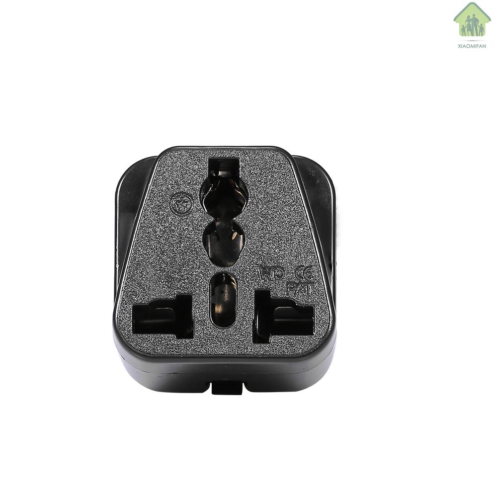 XM High Quality Swiss Embedded Conversion Plug 5-hole Adaptor Plug Swiss Plug to Universal Socket Travel Plug Adapter Black