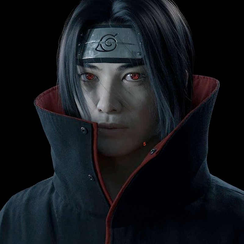 1Cặp Naruto Cosplay Kính Áp Tròng itachi Sasuke Uchiha Sharingan 14.50mm Contact lens